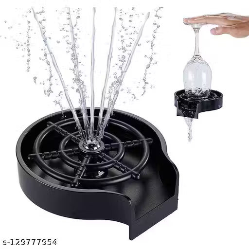 Glass washer faucet