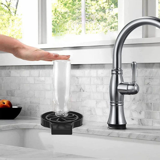 Glass washer faucet